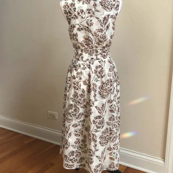 White House Black Market Floral Print Midi Dress - Picture 6 of 8